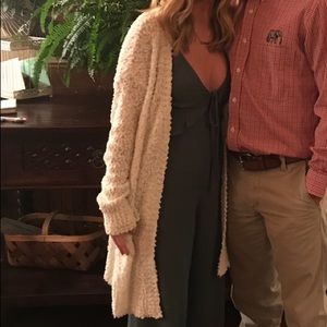 White Popcorn Cardigan